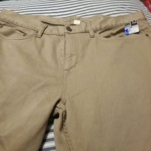 BANANA REPUBLIC THE TRAVELER KHAKI SLIM FIT PANTS 36X30
